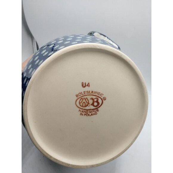 Handmade Polish Pottery Fermenting Crock With Lid & Handles - Boleslawiec U4 - B - Picture 2 of 8